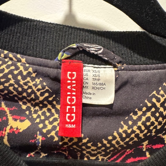 H&M Multicolor Patterned Bomber Jacket - Picture 6 of 15